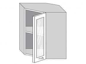 1.60.3у Шкаф настенный (h=720) угловой на 600мм со стекл. дверцей в Южноуральске - yuzhnouralsk.mebel74.com | фото
