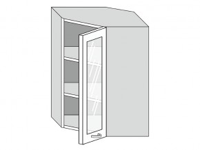 19.60.3у Шкаф настенный (h=913) угловой на 600мм со стекл. дверцей в Южноуральске - yuzhnouralsk.mebel74.com | фото