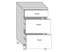 2.50.03 Шкаф-стол на 500мм с 3-мя ящиками в Южноуральске - yuzhnouralsk.mebel74.com | фото