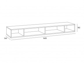 Антресоль MODUL 1600 в Южноуральске - yuzhnouralsk.mebel74.com | фото 2