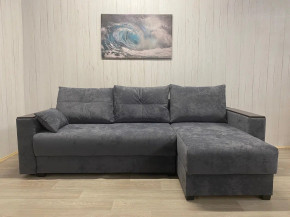 Диван Комфорт-3 ПБ+МДФ Тик-Так велюр Sensey steel grey в Южноуральске - yuzhnouralsk.mebel74.com | фото