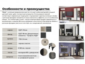 Гостиная Отис Дуб Крафт Серый/Антрацит в Южноуральске - yuzhnouralsk.mebel74.com | фото 4