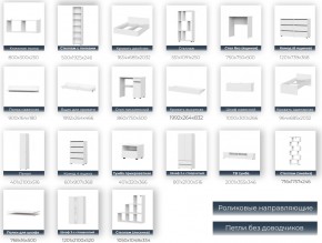 Гостиная Токио навесная Белый текстурный в Южноуральске - yuzhnouralsk.mebel74.com | фото 2