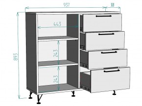 Комод Лофт K100 в Южноуральске - yuzhnouralsk.mebel74.com | фото 3