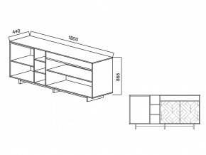 Комодино Moderno-1800 Ф2 в Южноуральске - yuzhnouralsk.mebel74.com | фото 5