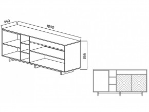 Комодино Moderno-1800 Ф4 в Южноуральске - yuzhnouralsk.mebel74.com | фото 4