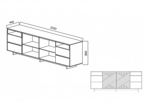 Комодино Moderno-2200 Ф3 в Южноуральске - yuzhnouralsk.mebel74.com | фото 5