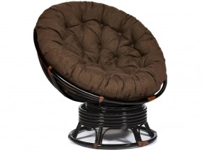 Кресло-качалка Papasan w 23/01 B с подушкой Antique brown, ткань Коричневый в Южноуральске - yuzhnouralsk.mebel74.com | фото