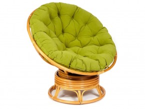 Кресло-качалка Papasan w 23/01 B с подушкой Honey, флок Олива в Южноуральске - yuzhnouralsk.mebel74.com | фото