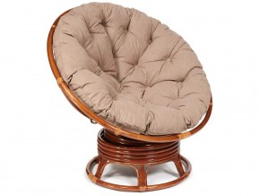 Кресло-качалка Papasan w 23/01 B с подушкой Pecan, экошерсть Коричневый в Южноуральске - yuzhnouralsk.mebel74.com | фото