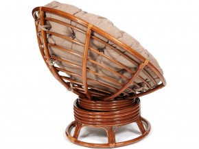 Кресло-качалка Papasan w 23/01 B с подушкой Pecan, экошерсть Коричневый в Южноуральске - yuzhnouralsk.mebel74.com | фото 2