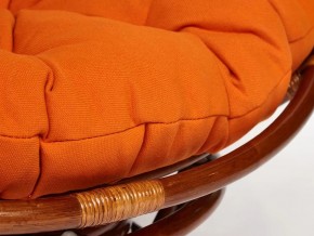 Кресло-качалка Papasan w 23/01 B с подушкой Pecan, ткань Оранжевый в Южноуральске - yuzhnouralsk.mebel74.com | фото 3