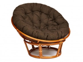 Кресло Papasan 23/01 W с подушкой Cognac, ткань Коричневый в Южноуральске - yuzhnouralsk.mebel74.com | фото 1