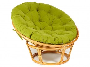 Кресло Papasan 23/01 W с подушкой Honey, флок Олива в Южноуральске - yuzhnouralsk.mebel74.com | фото