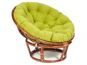 Кресло Papasan 23/01 W с подушкой Pecan, флок Олива в Южноуральске - yuzhnouralsk.mebel74.com | фото