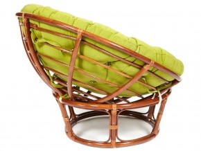 Кресло Papasan 23/01 W с подушкой Pecan, флок Олива в Южноуральске - yuzhnouralsk.mebel74.com | фото 3