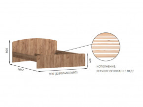 Кровать 1200х2000 с низкой ножной спинкой Эконика в Южноуральске - yuzhnouralsk.mebel74.com | фото