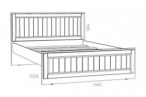 Кровать 1400 Оливия НМ 040.34-01 О в Южноуральске - yuzhnouralsk.mebel74.com | фото 2