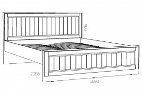 Кровать 1600 Оливия НМ 040.34 Х в Южноуральске - yuzhnouralsk.mebel74.com | фото 2