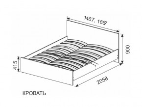 Кровать 1600х2000 ортопедическое основание в Южноуральске - yuzhnouralsk.mebel74.com | фото