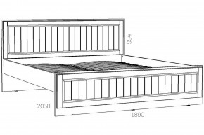 Кровать 1800 Оливия НМ 040.34-03 Х в Южноуральске - yuzhnouralsk.mebel74.com | фото 2