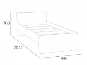 Кровать 900 НМ 011.53-01 Симпл Белый Фасадный в Южноуральске - yuzhnouralsk.mebel74.com | фото 4