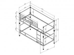 Кровать Дельта Лофт 20.02.02 Белый в Южноуральске - yuzhnouralsk.mebel74.com | фото 2