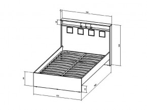 Кровать Коста-Рика 1200 в Южноуральске - yuzhnouralsk.mebel74.com | фото 2