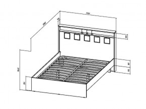 Кровать Коста-Рика 1400 в Южноуральске - yuzhnouralsk.mebel74.com | фото 2