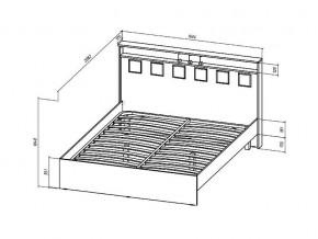 Кровать Коста-Рика 1600 в Южноуральске - yuzhnouralsk.mebel74.com | фото 2