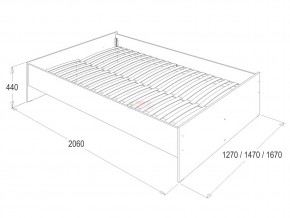 Кровать Ольга 14 1400 в Южноуральске - yuzhnouralsk.mebel74.com | фото 2