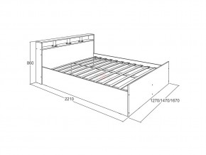 Кровать Ольга 17 1400 в Южноуральске - yuzhnouralsk.mebel74.com | фото 2