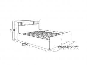 Кровать Ольга 19 1200 в Южноуральске - yuzhnouralsk.mebel74.com | фото 2