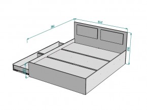 Кровать Ольга L40 ширина 1600 в Южноуральске - yuzhnouralsk.mebel74.com | фото 3