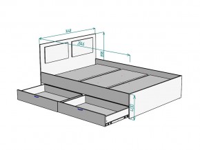 Кровать Ольга L42 ширина 1400 в Южноуральске - yuzhnouralsk.mebel74.com | фото 3