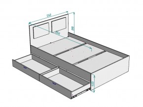 Кровать Ольга L46 ширина 1200 в Южноуральске - yuzhnouralsk.mebel74.com | фото 3