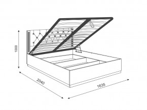 Кровать с подъемным механизмом М25 Тиффани в Южноуральске - yuzhnouralsk.mebel74.com | фото 3