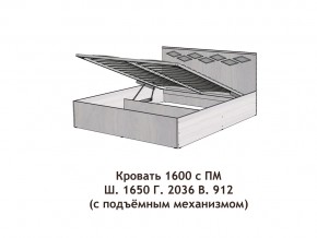 Кровать с подъёмный механизмом Диана 1600 в Южноуральске - yuzhnouralsk.mebel74.com | фото 3