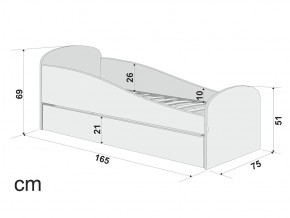 Кровать с ящиком Letmo горчичный (велюр) в Южноуральске - yuzhnouralsk.mebel74.com | фото 2