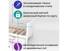 Кровать-тахта мягкая Svogen с бортиком бежевый в Южноуральске - yuzhnouralsk.mebel74.com | фото 2