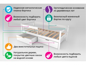 Кровать-тахта Svogen с ящиками и бортиком бежевый в Южноуральске - yuzhnouralsk.mebel74.com | фото 4