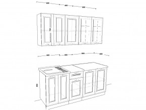 Кухонный гарнитур 14 Белый Вегас 1800 мм в Южноуральске - yuzhnouralsk.mebel74.com | фото 2