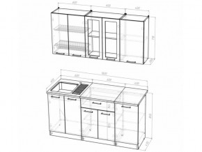 Кухонный гарнитур Алина стандарт 1600 мм в Южноуральске - yuzhnouralsk.mebel74.com | фото 5