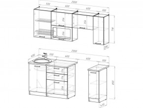 Кухонный гарнитур Антика ультра 2000 мм в Южноуральске - yuzhnouralsk.mebel74.com | фото 6