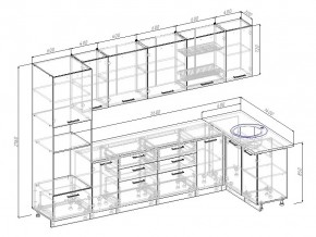 Кухонный гарнитур Бланка 3200х1400 в Южноуральске - yuzhnouralsk.mebel74.com | фото 2