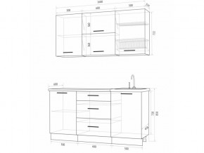 Кухонный гарнитур Флоренс Грин 1600 в Южноуральске - yuzhnouralsk.mebel74.com | фото 4