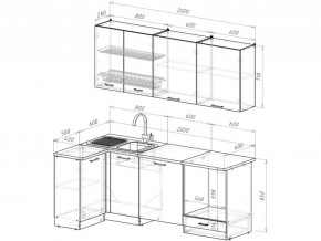 Кухонный гарнитур Жасмин прайм 1100х2000 мм в Южноуральске - yuzhnouralsk.mebel74.com | фото 3