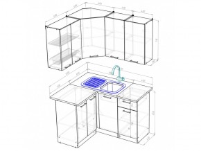 Кухонный гарнитур Кира прайм 1200х1400 мм в Южноуральске - yuzhnouralsk.mebel74.com | фото 5