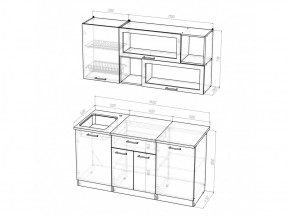 Кухонный гарнитур Кира стандарт 1600 мм в Южноуральске - yuzhnouralsk.mebel74.com | фото 5