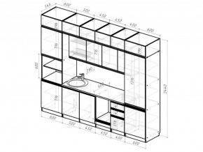 Кухонный гарнитур Лоретта люкс 3000 мм в Южноуральске - yuzhnouralsk.mebel74.com | фото 6